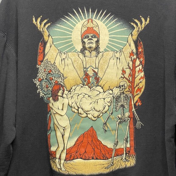 Ghost Papa Zero Papa Nihil Black Pull over hoodie  Mens Large - Picture 7 of 8